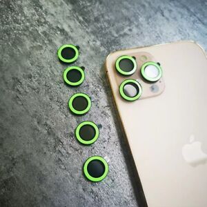 For iPhone 15 Pro Max 14 13 12 11 Pro Luminous Camera Lens Glass Protector Ring