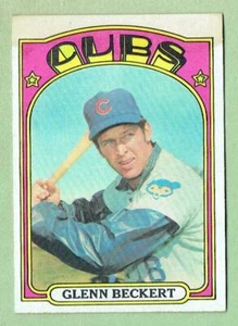 GLENN BECKERT Cubs ~ 1972 Topps ~ FREE SHIPPING - Picture 1 of 1