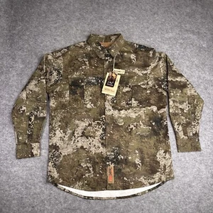 RedHead Silent Hide Shirt L Camo Heavy Strata Hunting Outdoor Button Up Hiking - Picture 1 of 13