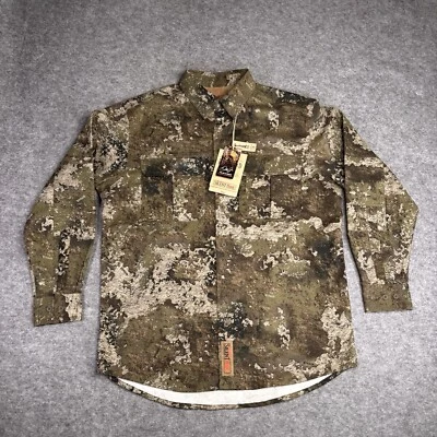 RedHead Silent Hide Shirt L Camo Heavy Strata Hunting Outdoor Button Up Hiking - Image 1 of 4