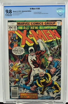X-Men #109 CBCS Not CGC 9.8 (1978) Newsstand Ed. 1st App. Weapon Alpha Marvel - Image 1 of 4