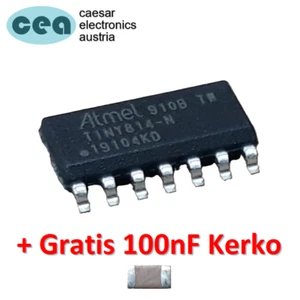 ATtiny814-SSNR ATtiny 8KB 20MHz SOIC-14 [1~100 Stück/piece] - Imagen 1 de 3