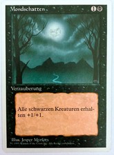 MTG German White Border Revised - Bad Moon (Mondschatten) - NM