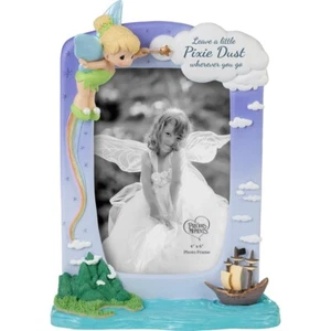 Cornice fotografica Precious Moments Disney Leave A Little Pixie Dust Tinker Bell - NUOVA - Foto 1 di 3