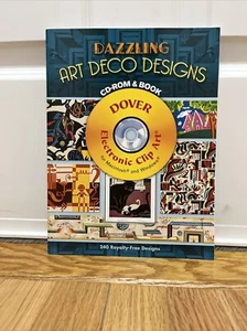 Dazzling Art Deco Designs CD-ROM and Book (Dover Electronic Clip Art) - Picture 1 of 5
