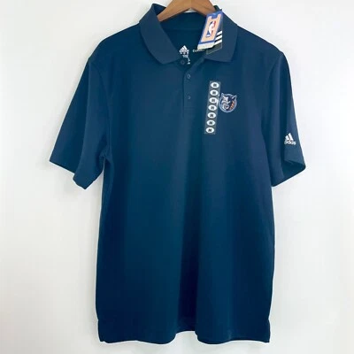 NUEVO CON ETIQUETAS Adidas Para hombres Talla Mediana NBA Charlotte Bobcats Logo Primario Azul Polo  Foto 1 de 4