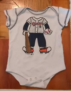 DETROIT TIGERS BASEBALL 18 Month One Piece By Genuine Merchandise looks vintage - Picture 1 of 5