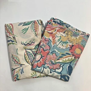 Collier Campbell FULL Sheet Set Blue Coastal Floral Tambourine Cottage Vintage - Imagen 1 de 5