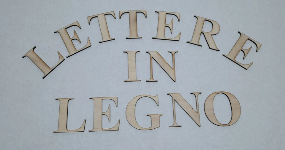 LETTERE IN LEGNO  -  5cm  -  TIME NEW ROMAN - 0,80 EURO AL PEZZO - ENTRA - Immagine 1 di 1