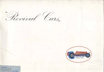 catalogo CASADIO 1970s REVIVAL CARS Gauge 1:20 - Minerbio (BO)        D   aa - Immagine 1 di 2