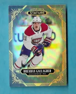 BRENDAN GALLAGHER 2020-21 UD STATURE BASE HOLO FOIL #61 VERY SHARP LOOKING CARD - Picture 1 of 2