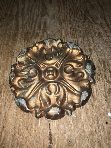 1920’s 8” Metal Pediment Cover
