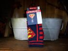 SUPERMAN KIDS SOCKS 2 PAIRS FOR SHOE SIZE 4-9 DIFFERENT DESIGNS COMIC BOOK NEW 