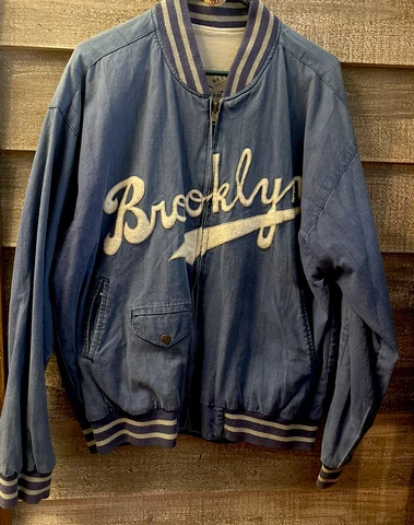 Vintage Brooklyn Dodgers LG Replica 1955 World Series Jacket Rare Good Condition Cover