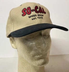 So-Cal Adjustable Embroidered Hat Drag Race Hot Rod Street Rod - Picture 1 of 2