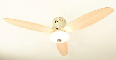 Piatto Ventilatore da Soffitto Con Lampada e Telecomando Aero Nichel Acero 132 - Immagine 1 di 4