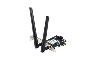 ASUS PCE-BE6500 – Carte Réseau WiFi 6E PCIe, 6 GHz, Débit Jusqu'à 6 500 - Photo 1/5