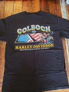Genuine Harley Davidson T-Shirt Medium M Colboch Morristown Tennessee - Picture 1 of 4
