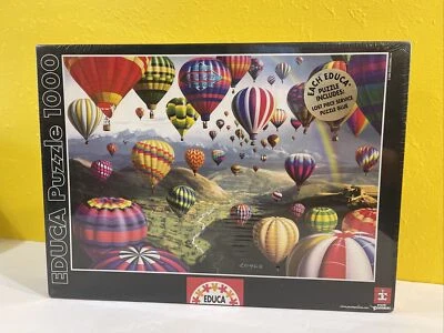 Educa 1000 Piece Fix Jigsaw Puzzle Hot Air Balloons 68 x 48 cm Royce B McClue - Image 1 of 2