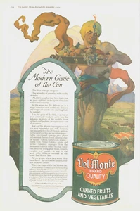 1919 Del Monte Obst Gemüse GENIE Bauernhof DRUCKANZEIGE Lebensmittelpflanzen - Bild 1 von 1