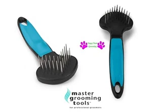 Master Grooming Tools Mascota V-RASTRILLO DOBLE PASADOR DESMANTELAMIENTO Enredo MAT RECOGEDOR PELO Herramienta - Imagen 1 de 5