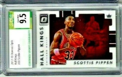 2017 Panini Donruss Optic Scottie Pippen Hall Kings CSG 9.5 - Image 1 of 2