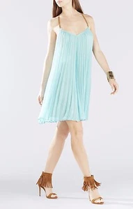 NUEVO VESTIDO PLISADO SIN MANGAS BCBGMAXAZRIA CAYANNE SJG69D51/M634A TALLA XXS - Imagen 1 de 4