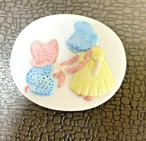 1983 Shafford "Bonnet Girls" Porzellan Schmuckschatulle - Bild 1 von 7