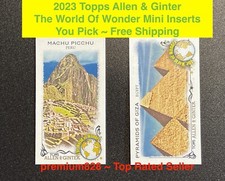 2023 Topps Allen & Ginter THE WORLD OF WONDER Inserts Set YOU PICK Free Shipping