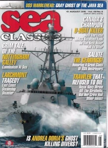 Sea Classics Magazine Au 2016 Andrea Doria Larchmont HMCS Swansea U-Boat Killer - Bild 1 von 16