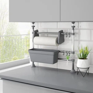 Kitchen Organizer Silver Aluminum, PP, Polyethylene, Polystyrene vidaXL - Picture 1 of 7
