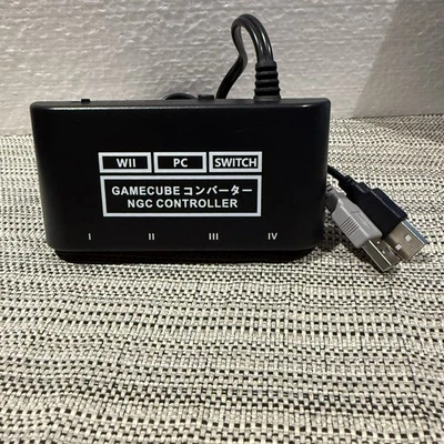 GameCube NGC Controller Adapter. For Wii U, PC USB & Nintendo Switch. Pre-owned - Image 1 of 4