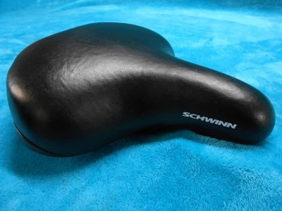 Asiento de bicicleta Schwinn Midway Cruise grande cómodo espuma suave negro calidad reparada Foto 1 de 4