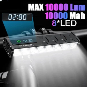 Bicycle Light Front 10000Lumen Bike Light Waterproof Flashlight USB Charging New - Picture 1 of 22