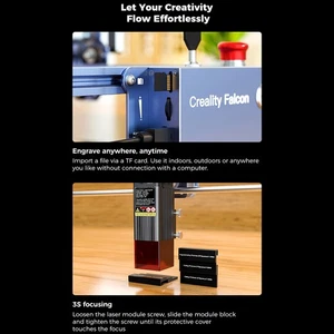 B- Falcon Pro 10W Engraver High Speed Compresed Spot 0.06mm High - Picture 1 of 13