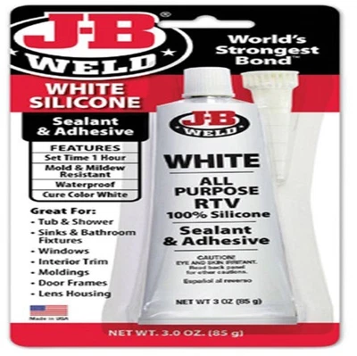 JB Weld White RTV Acetoxy - 3oz. Motorcycle ATV/UTV Street Bike Dirt Bike PWC - Image 1 of 4