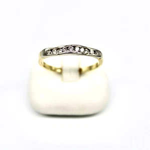 585 Bicolor Ring Brillant 0,20 ct. H / SI Damenring RW 53 - Bild 1 von 8