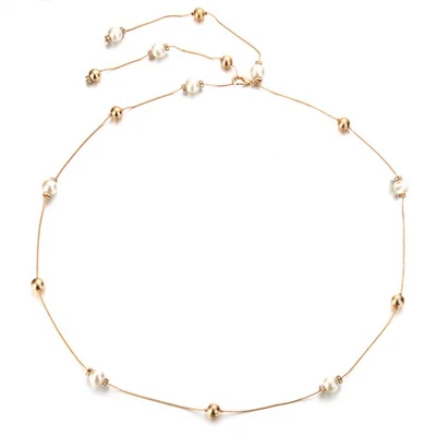  Cintura da donna elegante con catena a catena Cintura da sposa Cintura a catena - Immagine 1 di 3