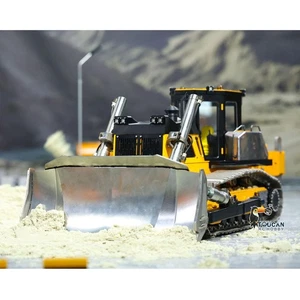 Bulldozer Hidráulico Metal 1/12 RC Dozer RTR Modelo 1.0L Bomba de Aceite 5 Arados Radio - Imagen 1 de 12