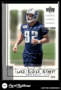 2001 Upper Deck Top Tier #237 Eddie Berlin RC /2500 - Picture 1 of 2