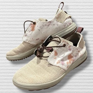 Merrell Gridway Damen 8 beige Batik Baumwolle Canvas Sneakers Gorpcore Outdoor - Bild 1 von 8