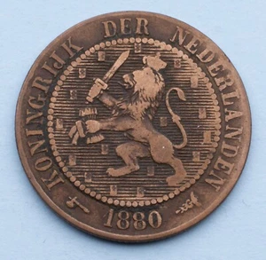 1880 Netherlands 2-1/2 Cent KM# 108.1 - Picture 1 of 2