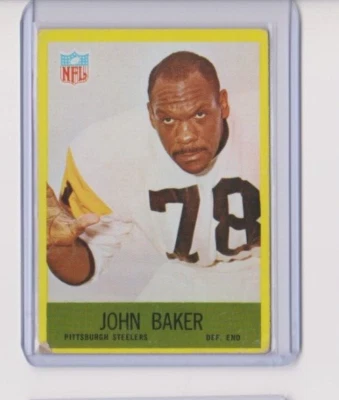 1967 Philadelphia Gum Football John Baker #147 Pittsburgh Steelers - Image 1 of 4