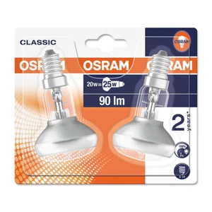 2 x Osram Eco Halogen R50 20W = 25W E14 Concentra Reflektor 30° dimmbar warmweiß