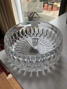 Gorham Althea Lead Crystal bowl Granny Core Germany C164 8"Round Gorgeous NIB - Picture 1 of 4