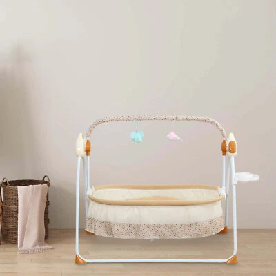 Cuna mecedora portátil eléctrica Bluetooth para bebé Foto 1 de 4