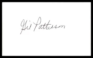 GIL PATTERSON carta indice AUTO autentica firmata YANKEES - Foto 1 di 2
