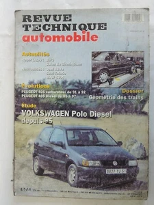 VOLKSWAGEN Polo diesel (95-) PEUGEOT 405 - Revue Technique Automobile RTA 611 - Picture 1 of 1