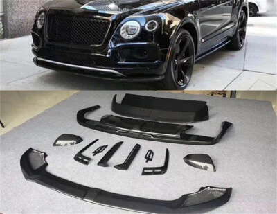 Body Kit Set Bumper Side Skirt Vents For Bentley Bentayga V8 W12 Carbon Fiber - Image 1 of 4
