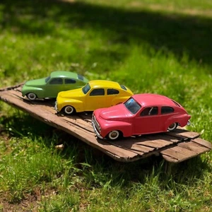 Lot of 3 Tekno 822 Volvo PV 544 Red, Yellow & Green Made in Denmark 1/43 Scale - Picture 1 of 23